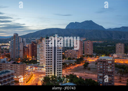 skyscrapers and modern buildings of benidorm Stock Photo