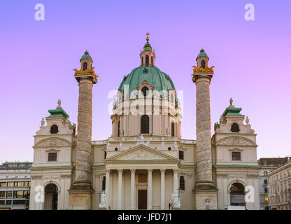 Church Karlskirche in Vienna Austria Stock Photo