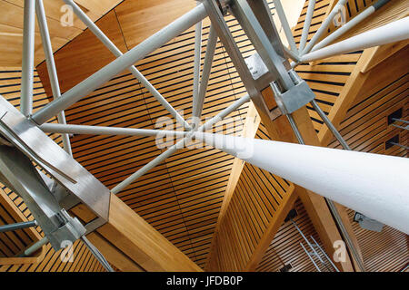 Scottish Parliament - Debating Chamber Stock Photo