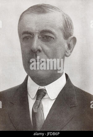 WW I US President Woodrow Wilson, 1917 Stock Photo