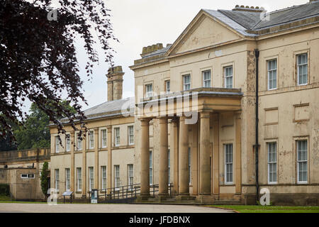 Manchester City Council's Grade I listed, neoclassical 18th century country house sandstone Heaton Hall, Heaton Park within a municipal park north of  Stock Photo