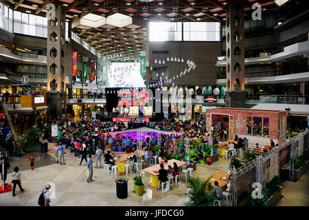 Interior show for children at the Montreal International Jazz Festival. Stock Photo