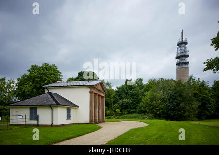 Manchester City Council's Heaton Park''s decorative columned facaded Dower House, home of the Manchester and District Beekeepers Association Stock Photo