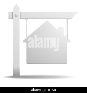 Real Estate Sign Stock Photo