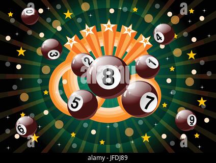 Lotto balls Stock Vector