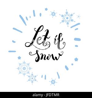 Let it snow again Stock Vector