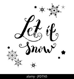 Let it snow Stock Vector