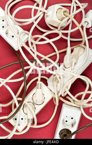 Multi plug extension lead hi-res stock photography and images