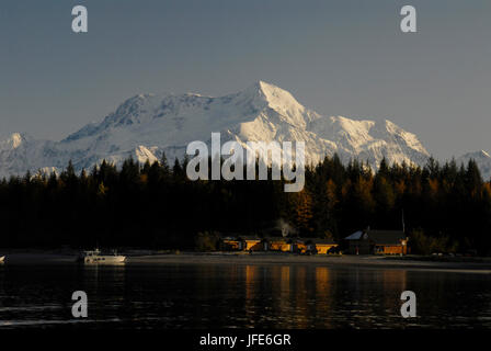 Icy Bay, Alaska in the extreme north section of southeast, Alaska. Stock Photo