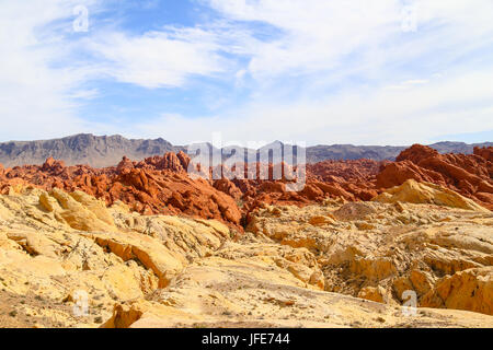 Valley of Fire with the Fire Canyon Stock Photo