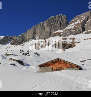 Winter in the swiss alps (Braunwald, Glarus, Switzerland Stock Photo ...