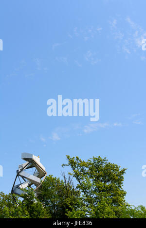 outlook tower Murturm, riparian forest, Mureck, Süd-Steiermark, Steiermark, Styria, Austria Stock Photo