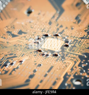 circuit board closeup Stock Photo