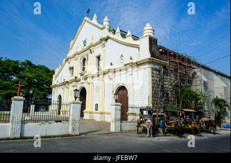 ST. Paul cathedral in the Unesco world heritage sight Vigan, Northern Luzon, Philippines Stock Photo