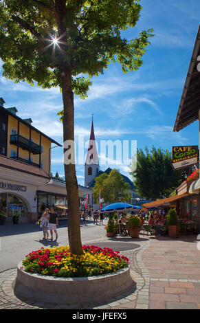 Austria, Tyrol, Seefeld, view of a place, summer, Stock Photo