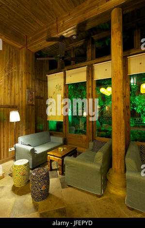 China, Anhui province, Bishan village, Hotel Pig's Inn Stock Photo