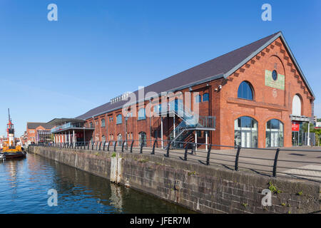 Wales, Glamorgan, Swansea, Swansea Docks, National Waterfront Museum ...