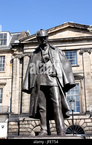 Sherlock Holmes statue on Picardy Place Stock Photo