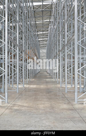 Warehouse Pallet Racking Systems Stock Photo