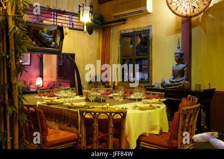 Madame Butterfly restaurant in Siem Reap, Cambodia, Asia Stock Photo