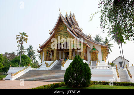 Haw Pha Bang temple at the Royal Palace grounds in Luang Prabang, Laos, Asia Stock Photo