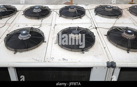 Air Conditioners Fans Stock Photo