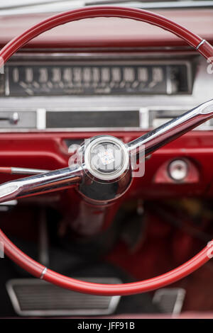 Detail of the interior of a classic Buick car Stock Photo