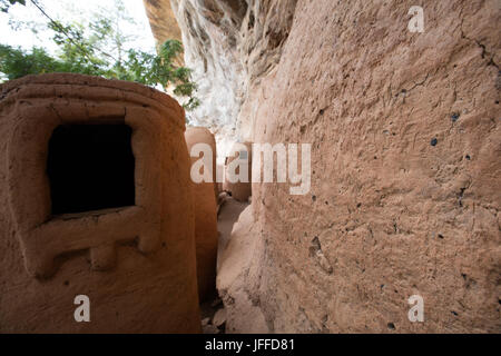 Troglodyte village, Burkina faso Stock Photo