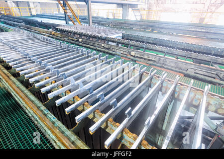 electrolytic zinc production line Stock Photo