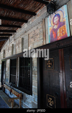 Agios Dimitrios Loumbardis Church, Filopappou Hill Park, Athens, (Greece) Stock Photo