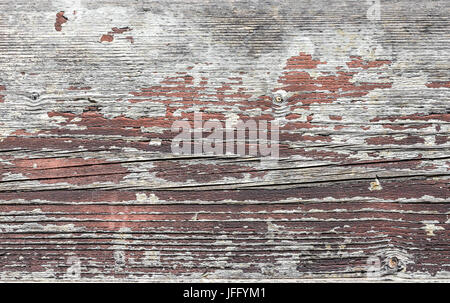 Wood surface with peeling paint Stock Photo