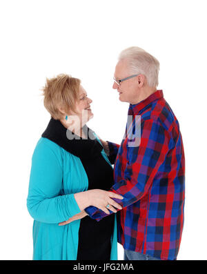 Senior couple looking at each other. Stock Photo