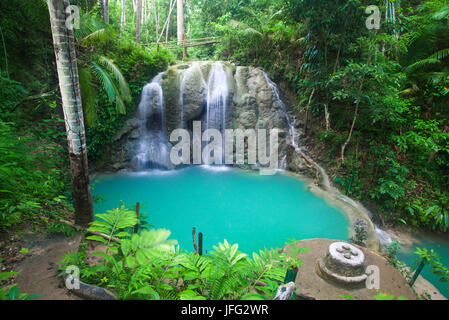 waterfall of island of Siquijor. Philippines Stock Photo