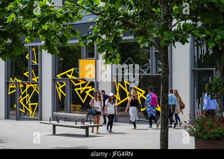 Pancras Square is the new square at King’s Cross, part of the regeneration project of the area, London, England, U.K. Stock Photo