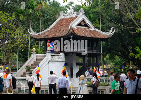 One Pillar Pagoda in Hanoi, Vietnam, Asia Stock Photo