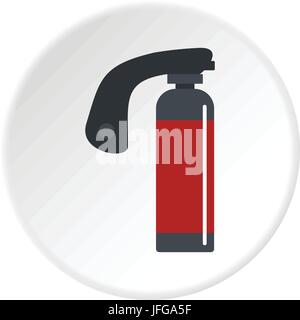 Gas cylinder icon circle Stock Vector