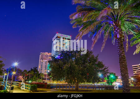 skyline and river coast scenes in Jacksonville Florida Stock Photo