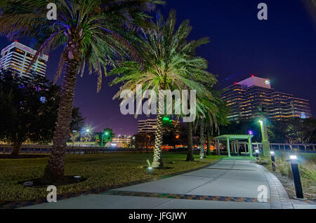 skyline and river coast scenes in Jacksonville Florida Stock Photo