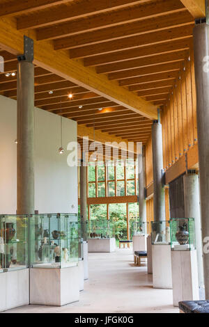 Scotland, Glasgow, Pollok Country Park, The Burrell Collection Art Gallery and Museum, Interior View Stock Photo