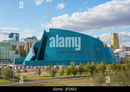 Kazakhstan, Astana City, New Administrative City, State Auditorium Building, Manfredi architect Stock Photo
