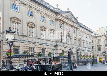 England, Somerset, Bristol, The Old City, Corn Street, Entrance to St.Nicholas Market Stock Photo