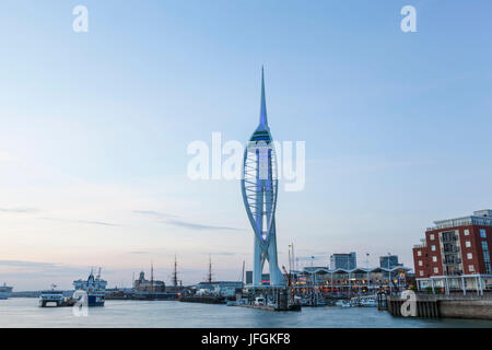 England, Hampshire, Portsmouth, Spinnaker Tower Stock Photo