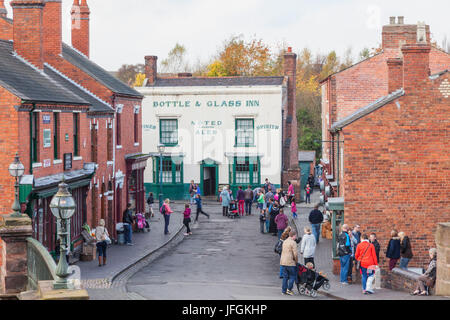 England, Birmingham, Dudley, The Black Country Living Museum, Street Scene Stock Photo