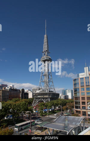 Japan, Nagoya City, Sakae District, Nagoya TV Tower Stock Photo