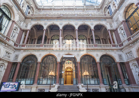 England, London, Whitehall, The Foreign Office, Interior Courtyard Stock Photo