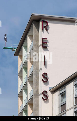 50th annual Hotel Reiss in the central station, Kassel, Hessen, Germany Stock Photo