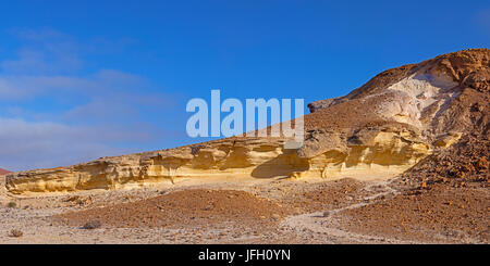 weather-beaten coloured sandstone rocks, Damaraland, Namibia, panorama Stock Photo