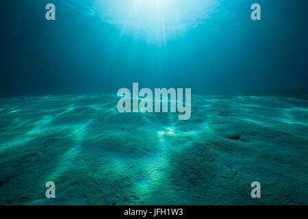 Sunrays in the ocean, ambon, the Moluccas, Indonesia Stock Photo