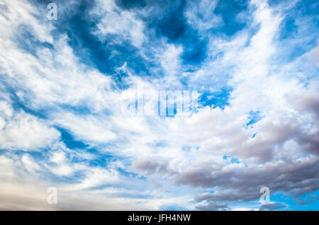 dramatic cloudy sky background Stock Photo