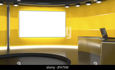 television studio background Stock Photo